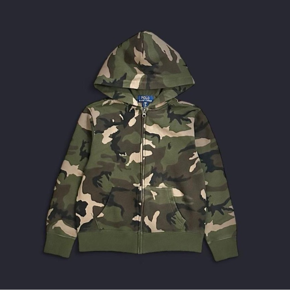 🔥 POLO RALPH LAUREN Kid’s Fleece Lined Front Zip Hoodie